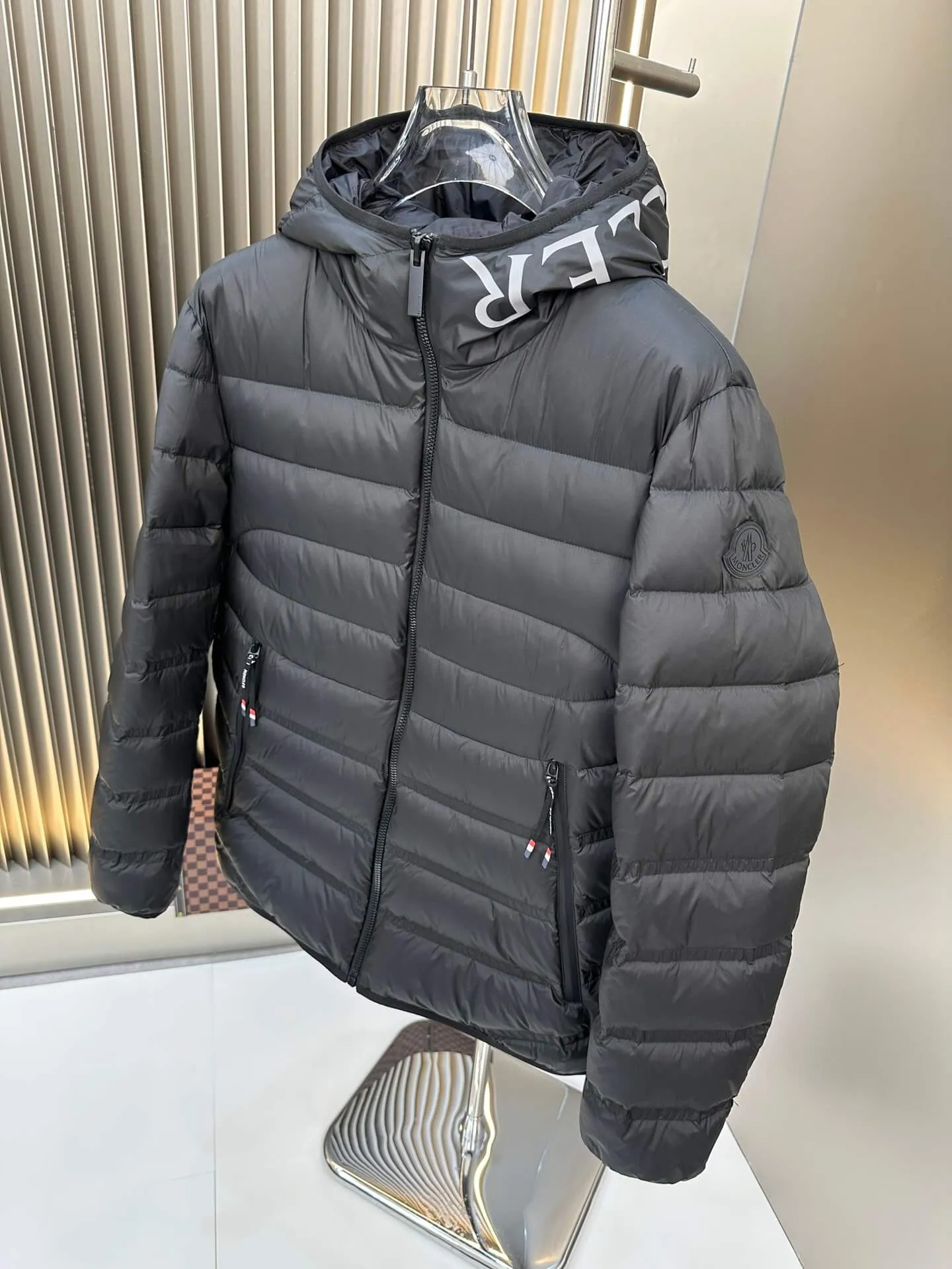 Moncler Quilted Black Down Jacket