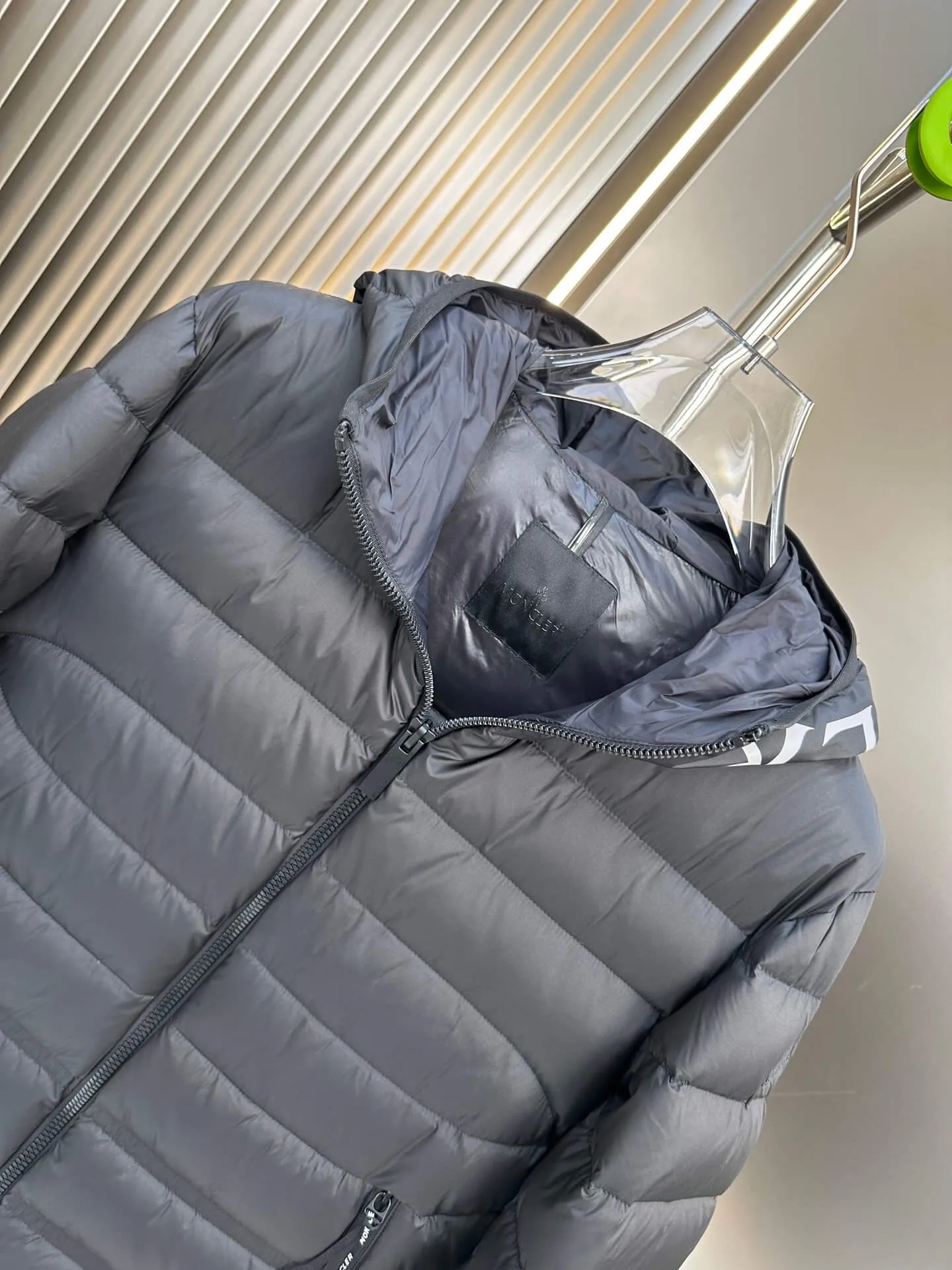 Moncler Quilted Black Down Jacket