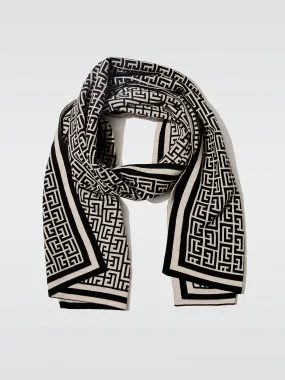 Monogram Merinos Scarf - Gfe Ivoire/Noir