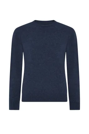 Navy Cashmere Crew Neck Jumper