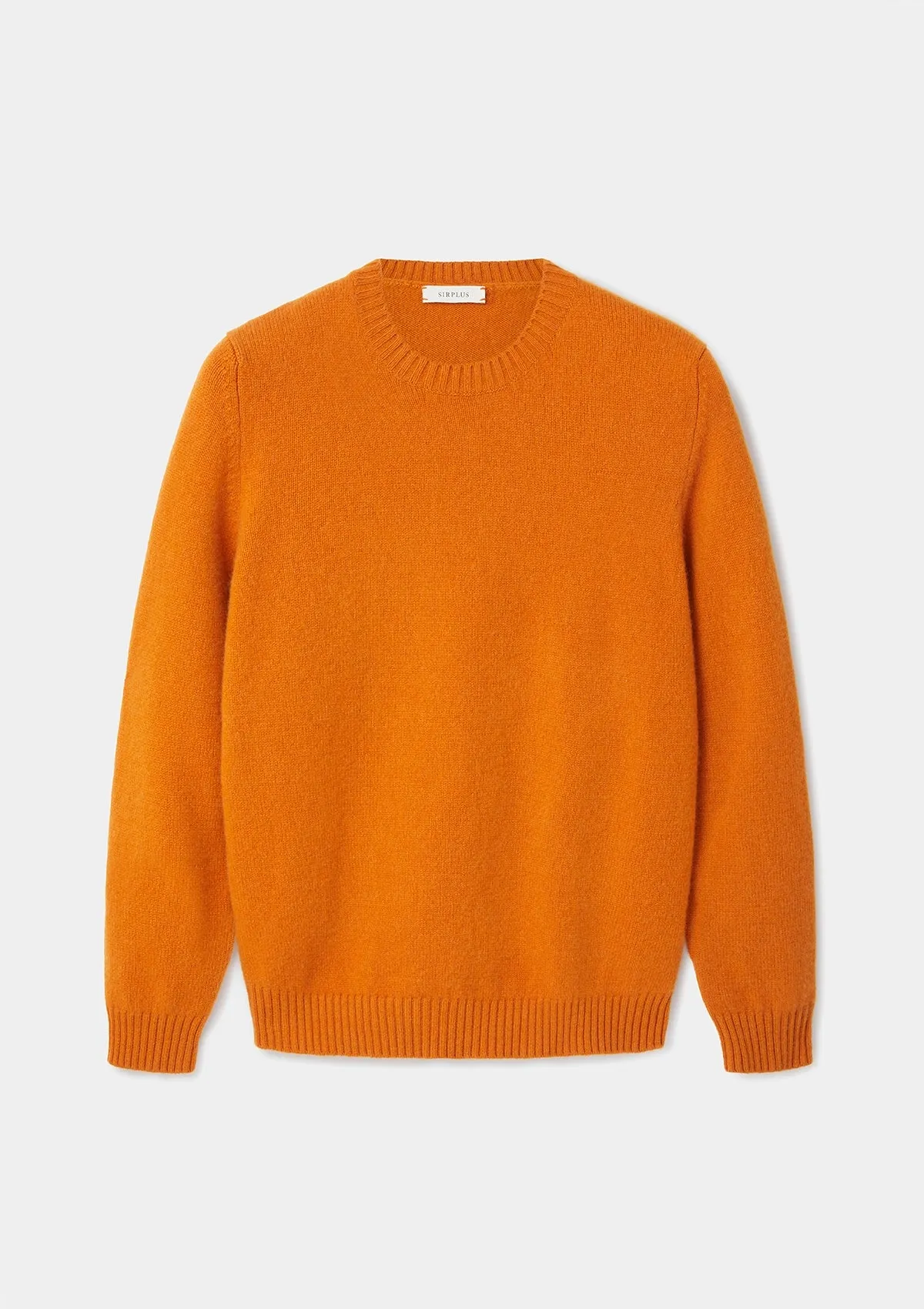 Orange Cashmere Crew Neck Jumper