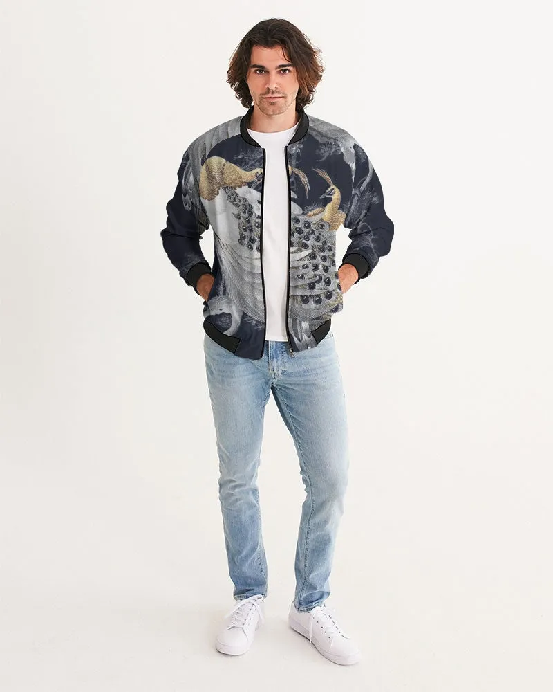 Perched Peacocks Men's Bomber Jacket