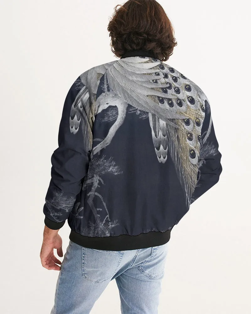 Perched Peacocks Men's Bomber Jacket