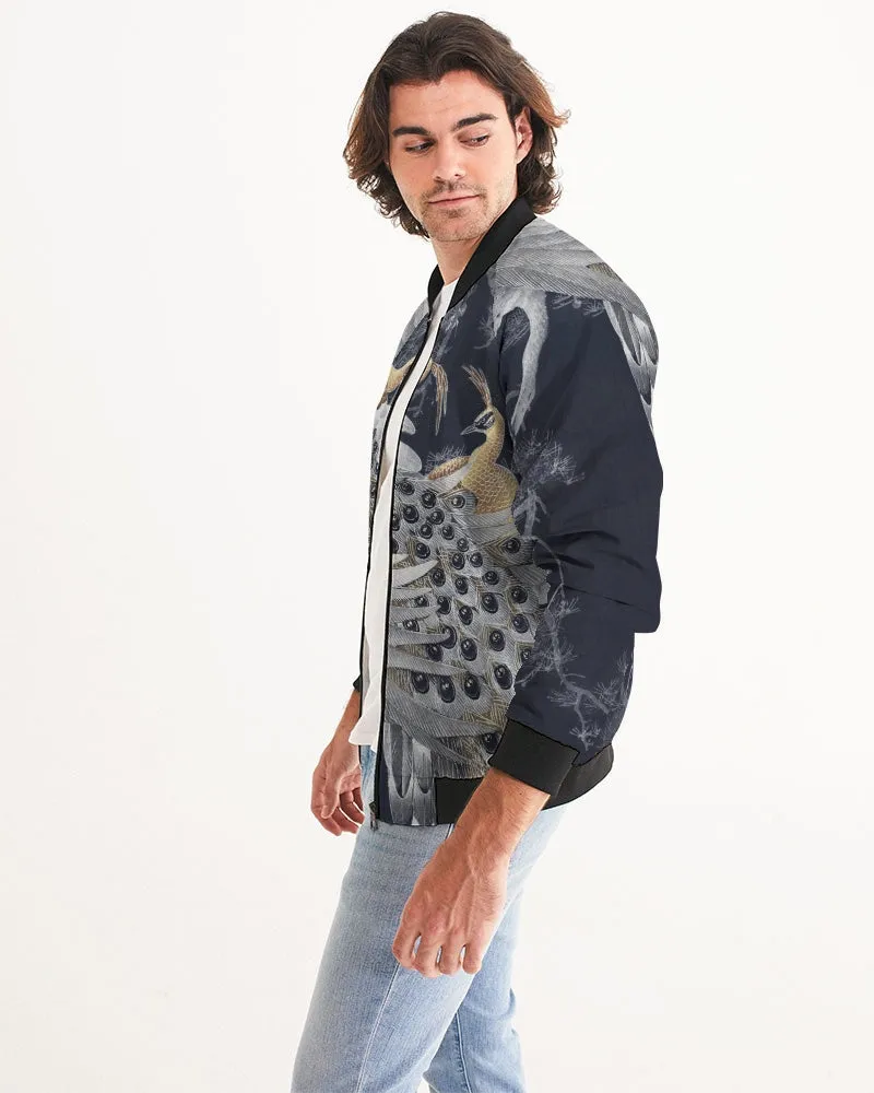 Perched Peacocks Men's Bomber Jacket