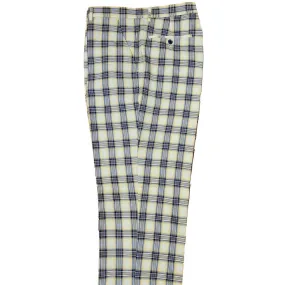 Prestige Yellow Royal Blue Plaid Pants