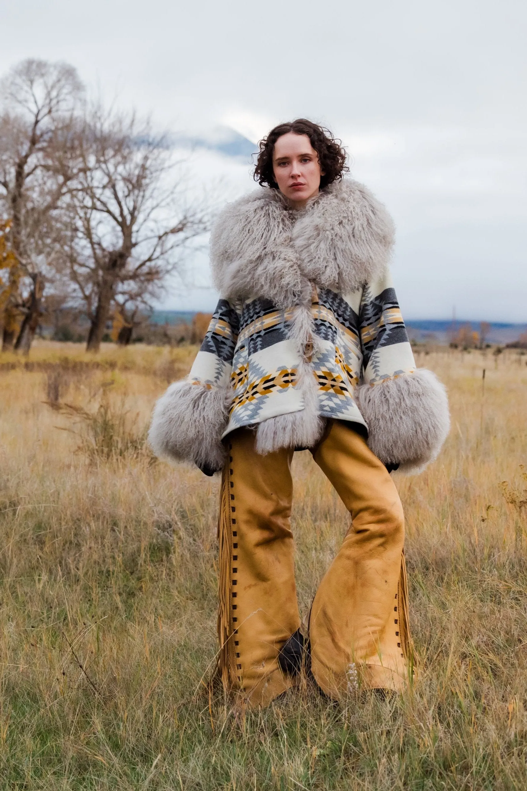 Rancho Arroyo Shearling Cloak