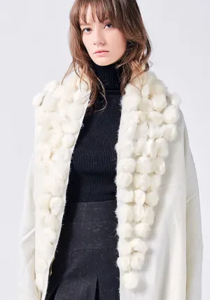 Real Fur Scarf Collar Shawl