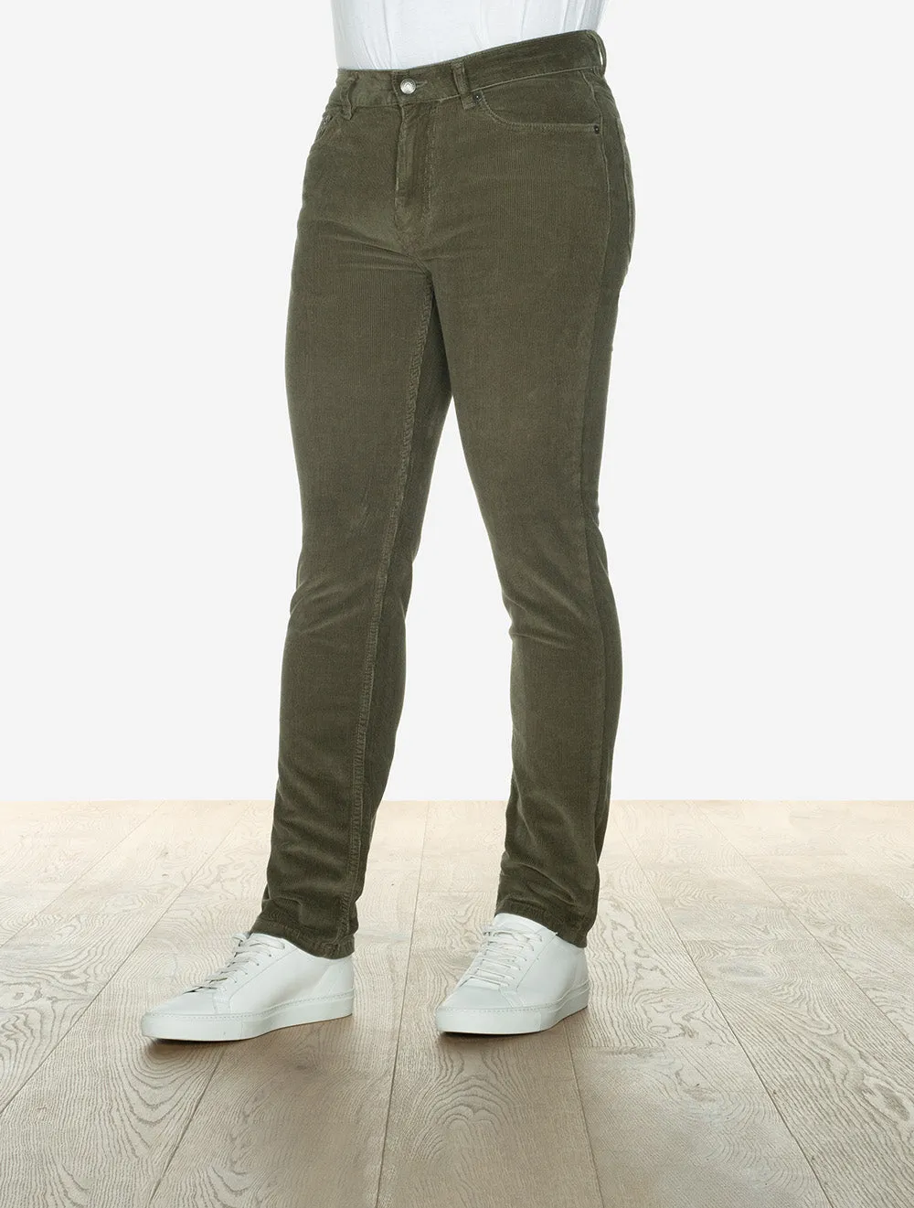 Regular Cord Jeans Juniper Green