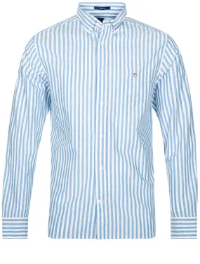 Regular Cotton Linen Stripe Shirt Day Blue