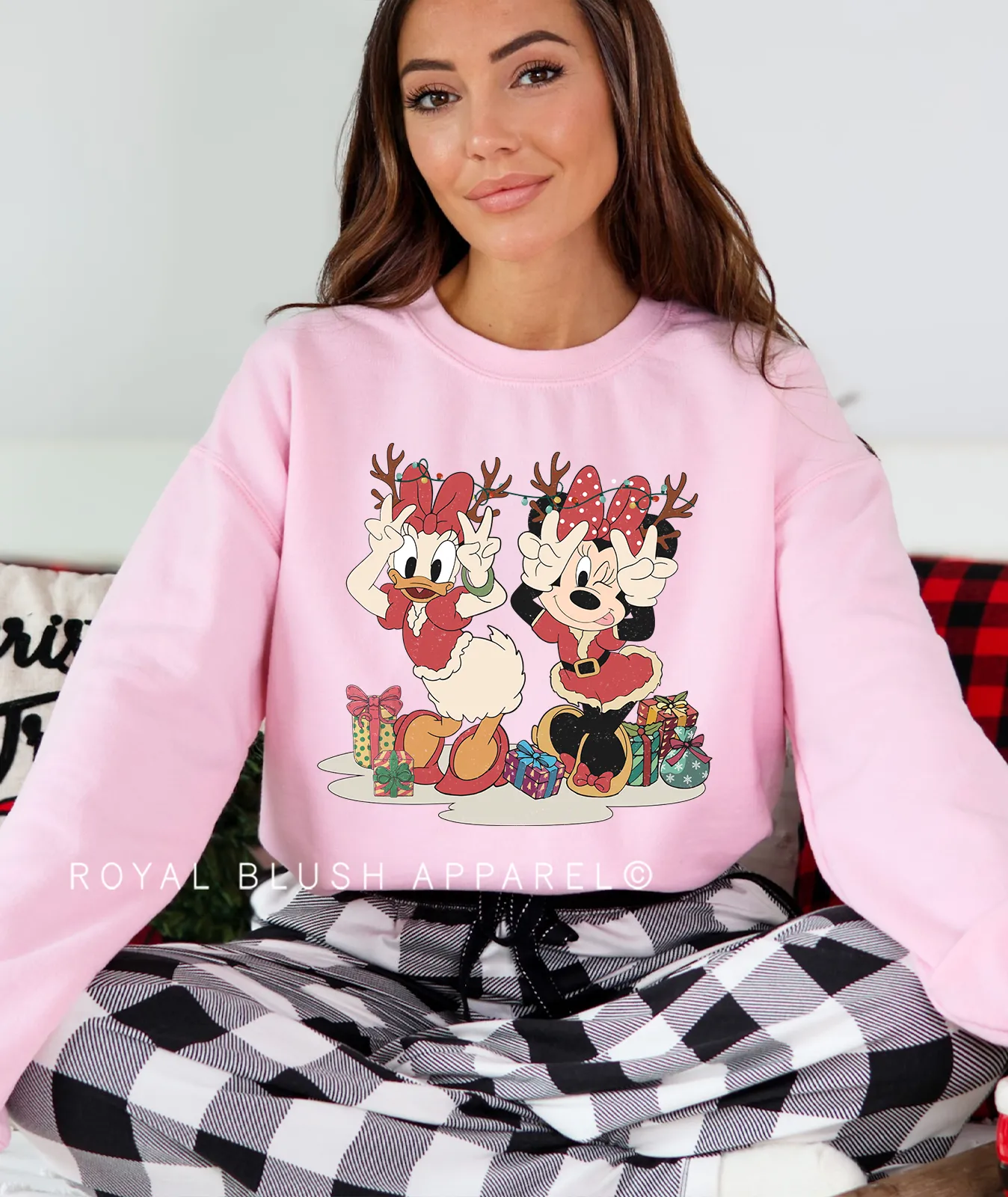 Reindeer Daisy & Minnie Sweatshirt