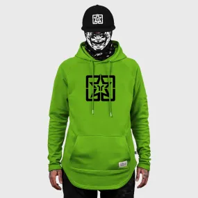 Ride Rich Emblem Scoop Pullover Hoodie {Lime Green}