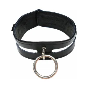 Rouge Leather Fashion Collar Black