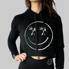 Salty Savage Ladies "Palm Smile" Crop Hoodie