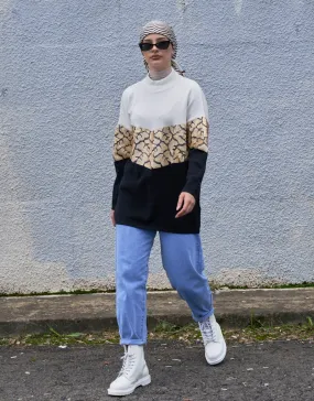 Sequin Print Jumper