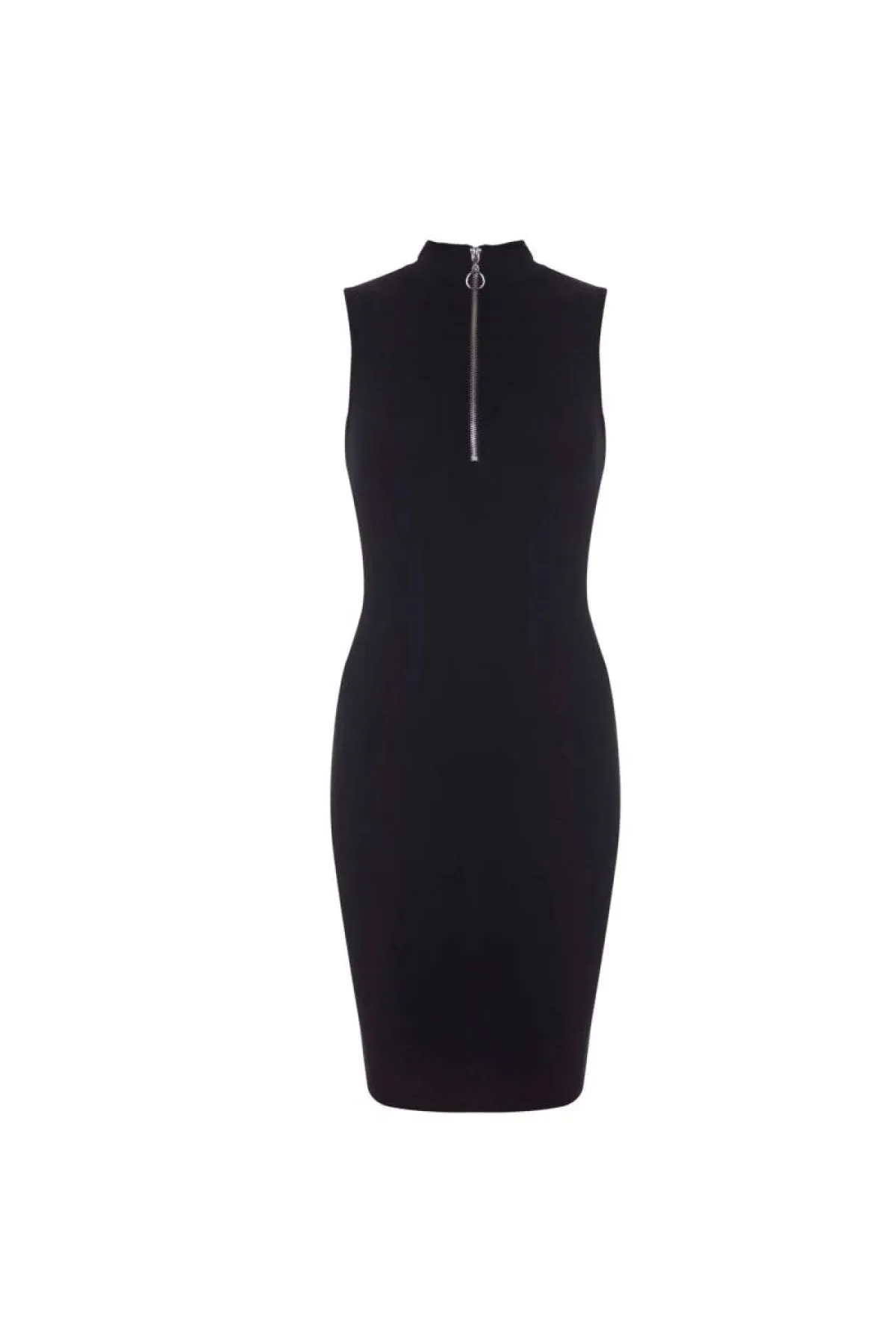 Sleeveless Zip Front Dress