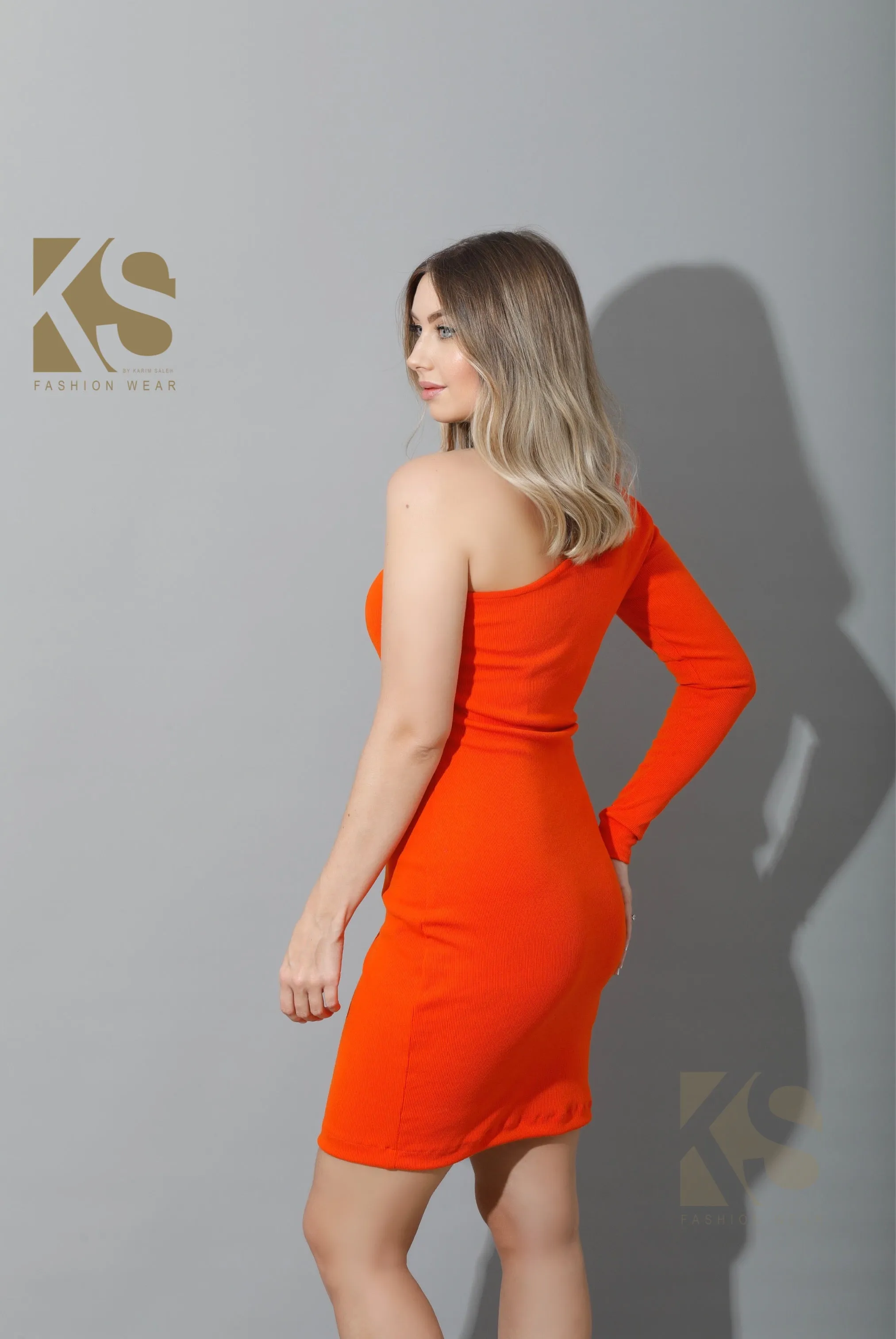 Slinky One Shoulder Bodycon Dress