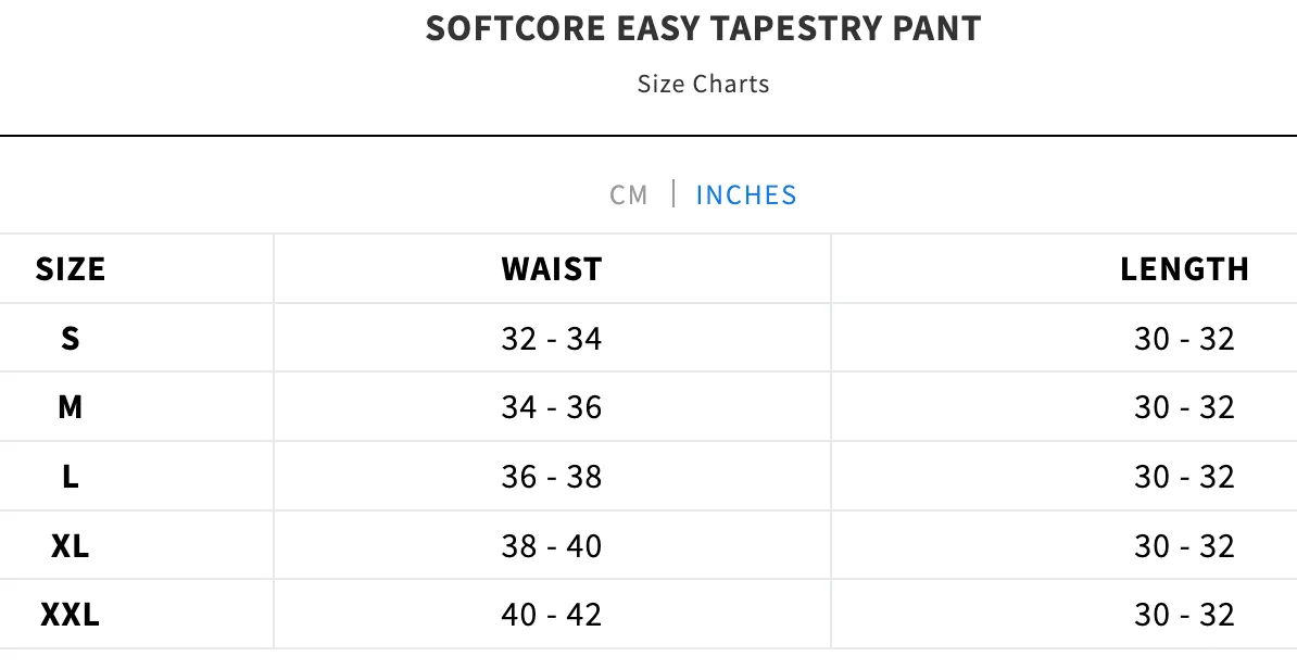 SOFTCORE EASY TAPESTRY PANT