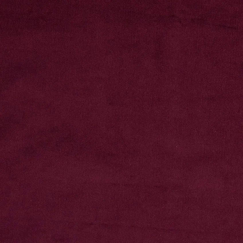 Stretch Cotton Needlecord - Burgundy - END OF BOLT 40cm