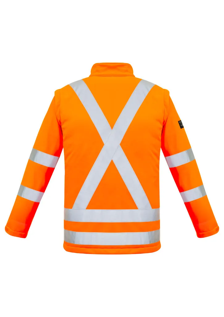 Syzmik ZJ680 Hi-Vis 2in1 X Back Soft Shell Jacket