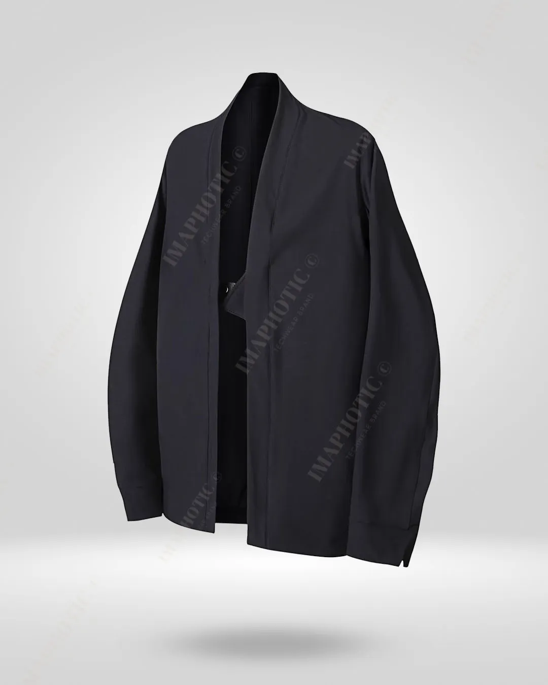 Tailored Black Cardigan Jacket - Sleek and Sophisticated