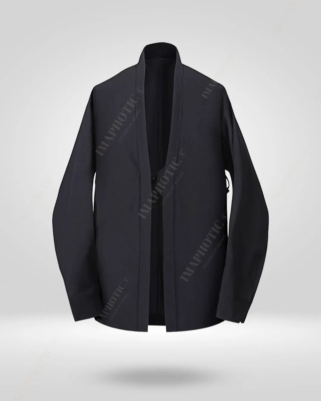 Tailored Black Cardigan Jacket - Sleek and Sophisticated