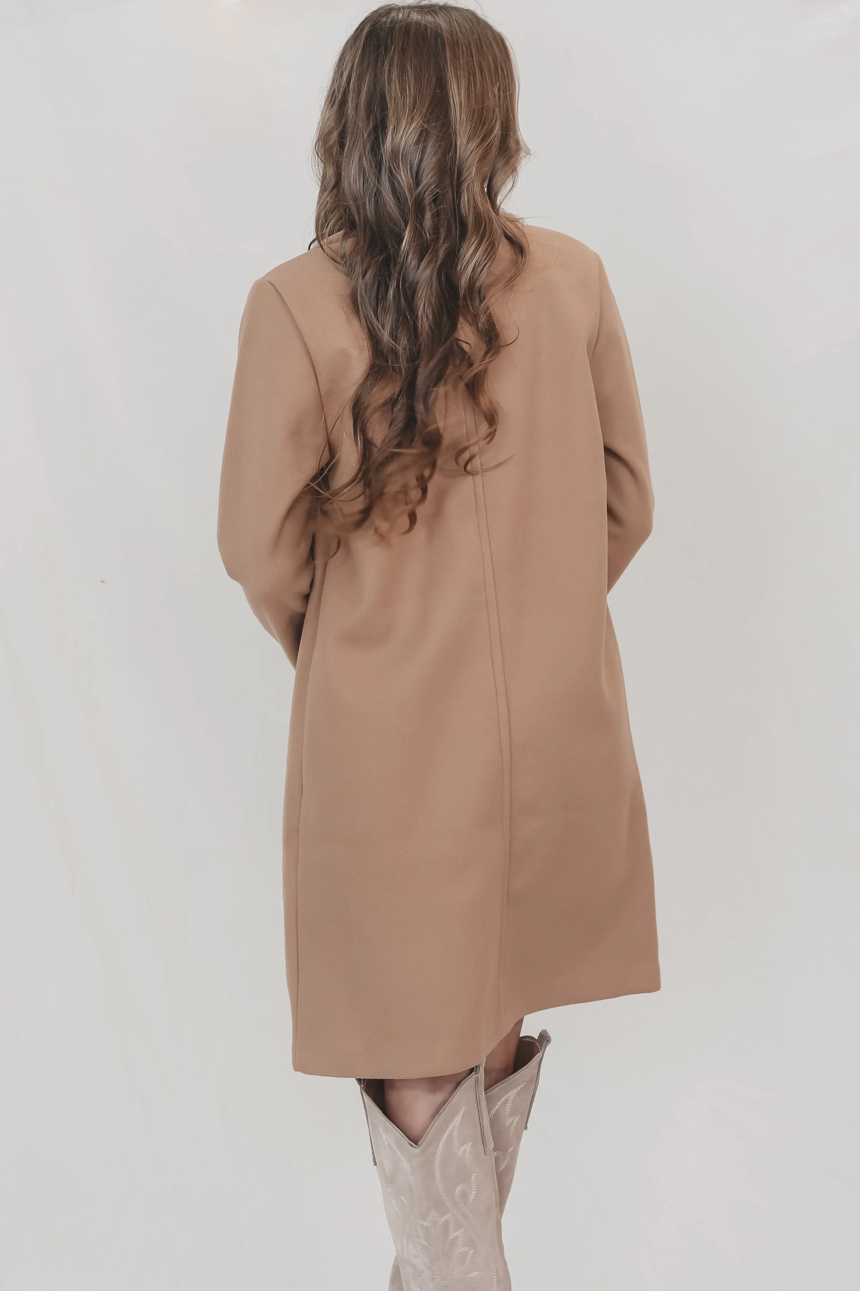 Talk About Feelings Taupe Long Coat