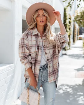 TastyHottie - Gilroy Button Down Plaid Shacket