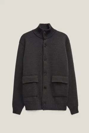 The Merino Wool High-Neck Jacket - Imperfect Version