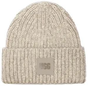 Ugg Boots Accessories Chunky Rib Knit Pom Beanie Light Grey