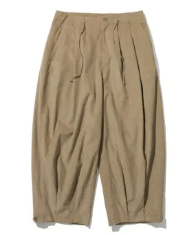 Uniform Bridge Corduroy Balloon Pants - Beige