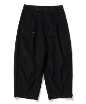 Uniform Bridge Corduroy Balloon Pants - Black