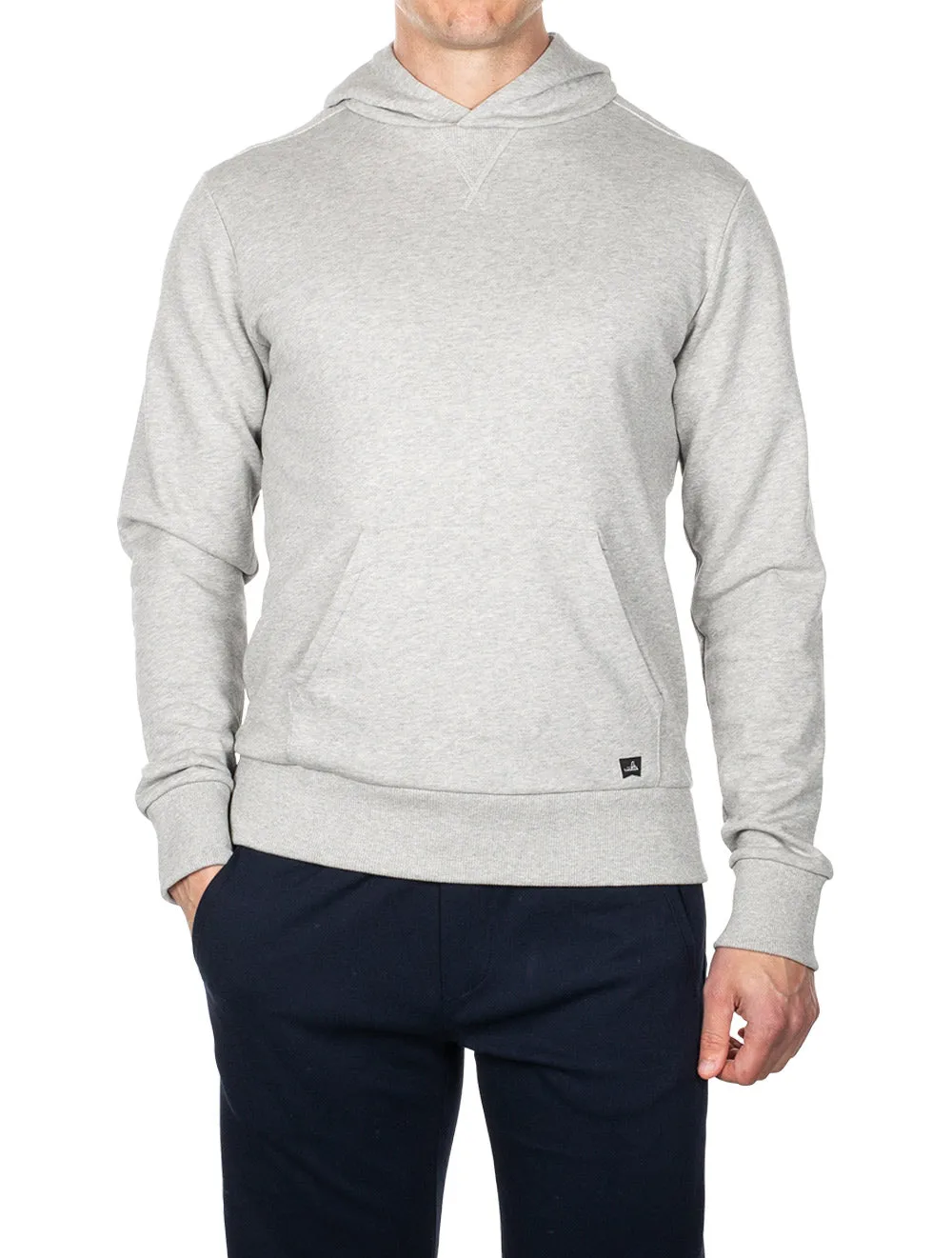 Vance Hooded Sweatshirt Light Grey Melange