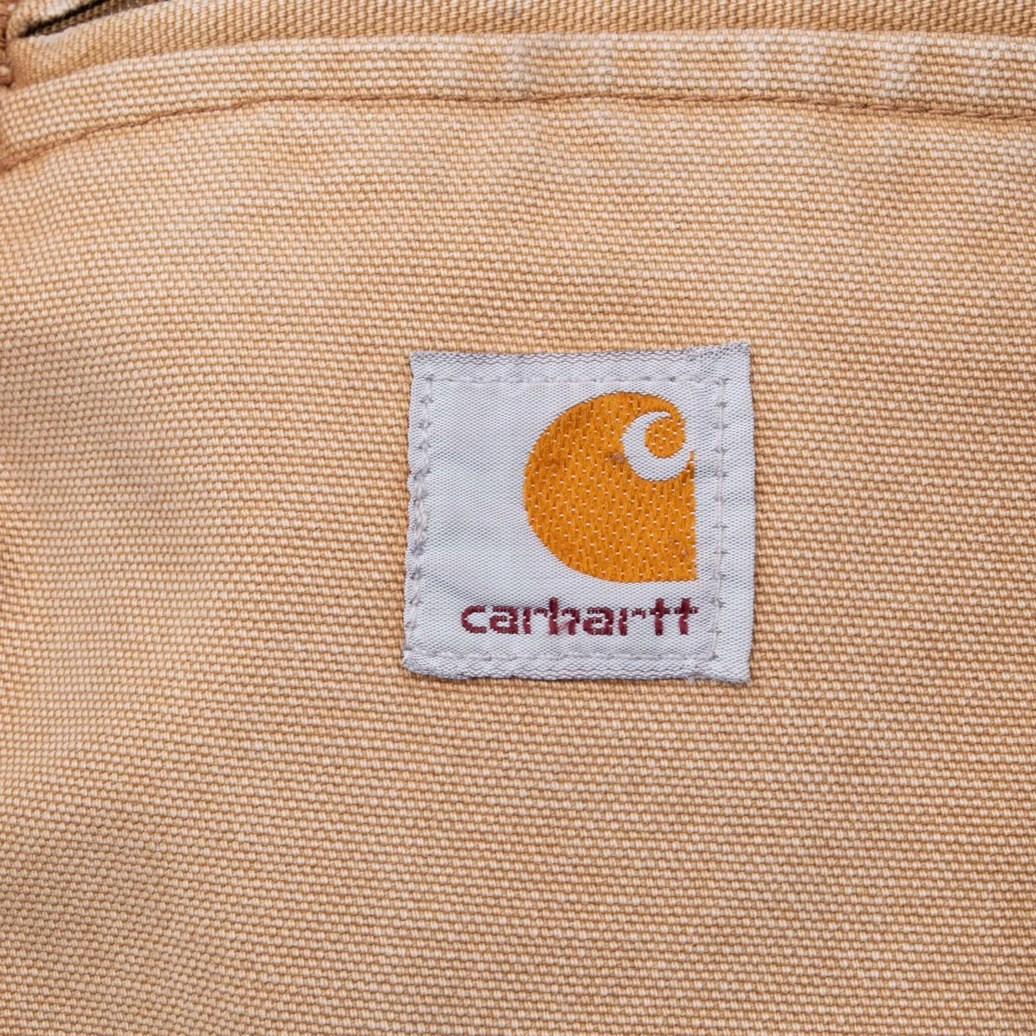 VINTAGE CARHARTT DETROIT BLANKET LINED BROWN JACKET J01 BRN 2007 MEDIUM MADE USA