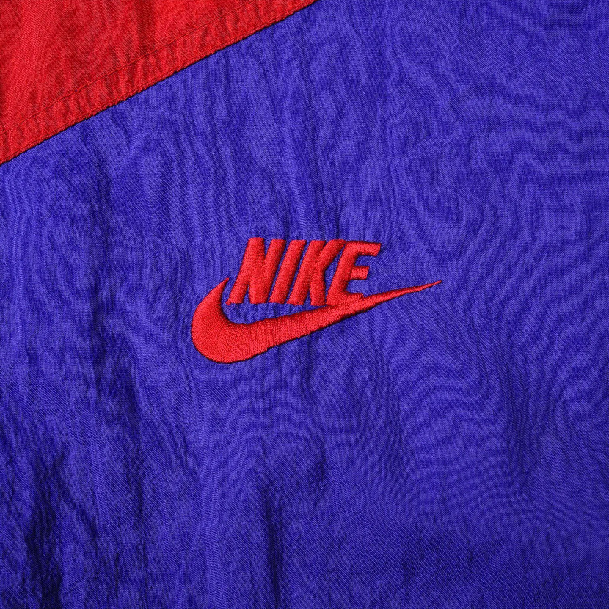 VINTAGE NIKE WINDBREAKER NYLON JACKET 1990S SIZE MEDIUM