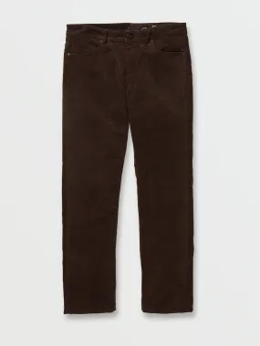 Volcom Solver 5 Pocket Cord Pants-Dark Brown