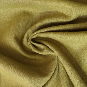 Washed Linen Cotton - Olive Green