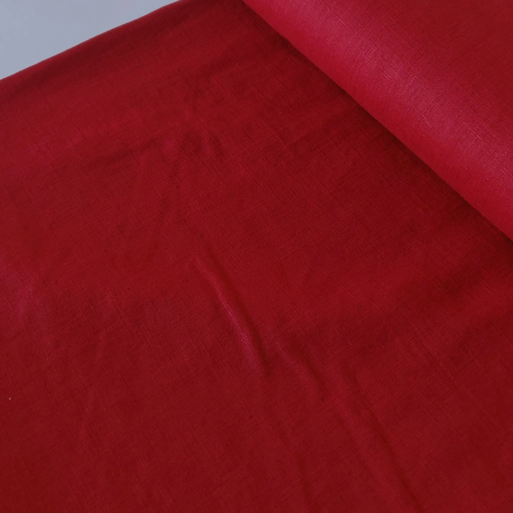 Washed Linen Cotton - Red