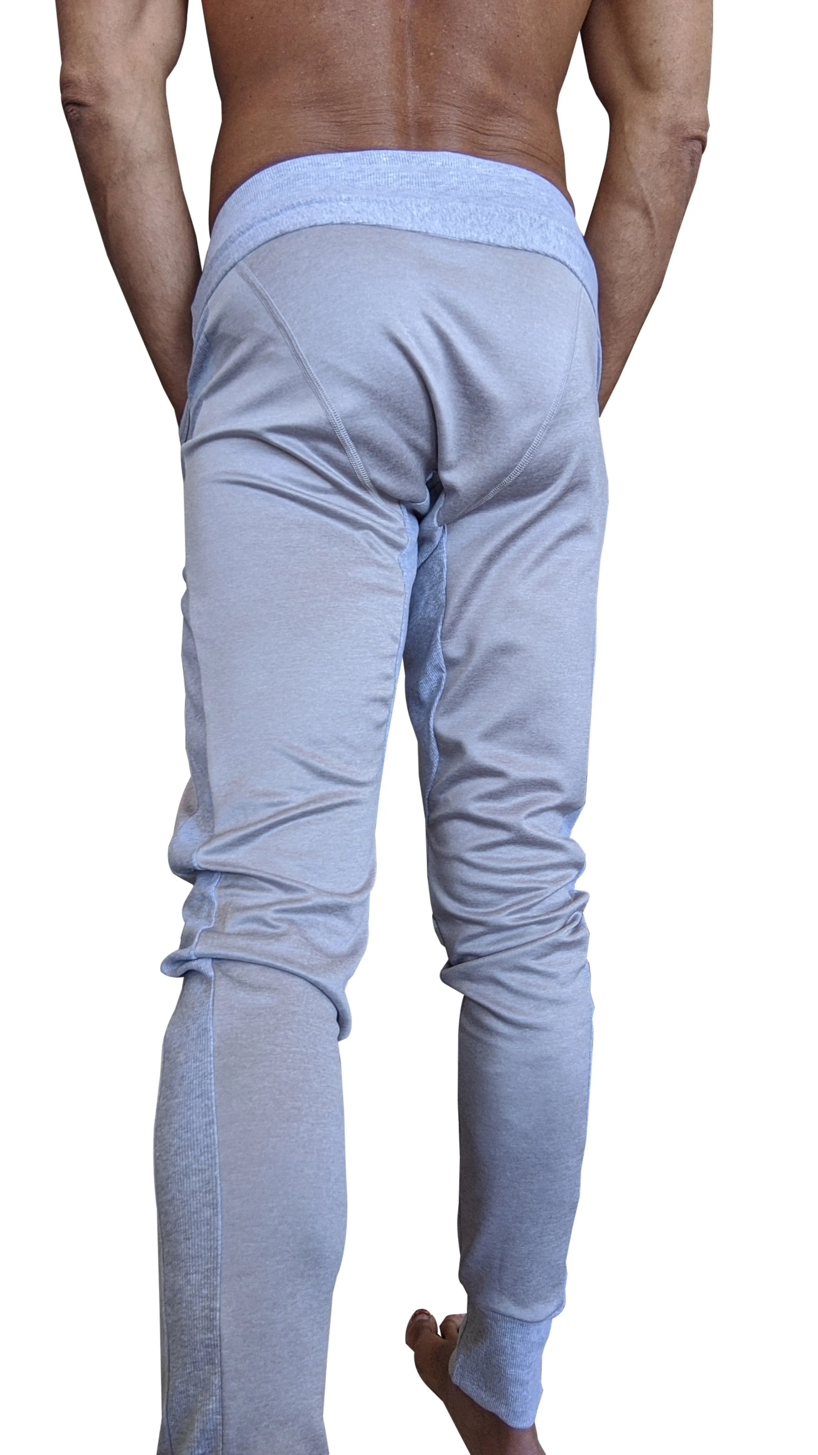 **Winter Edition** Performance Fleece Long Cuffed Jogger & Yoga Sweat Pants (Stainless Steel Grey)