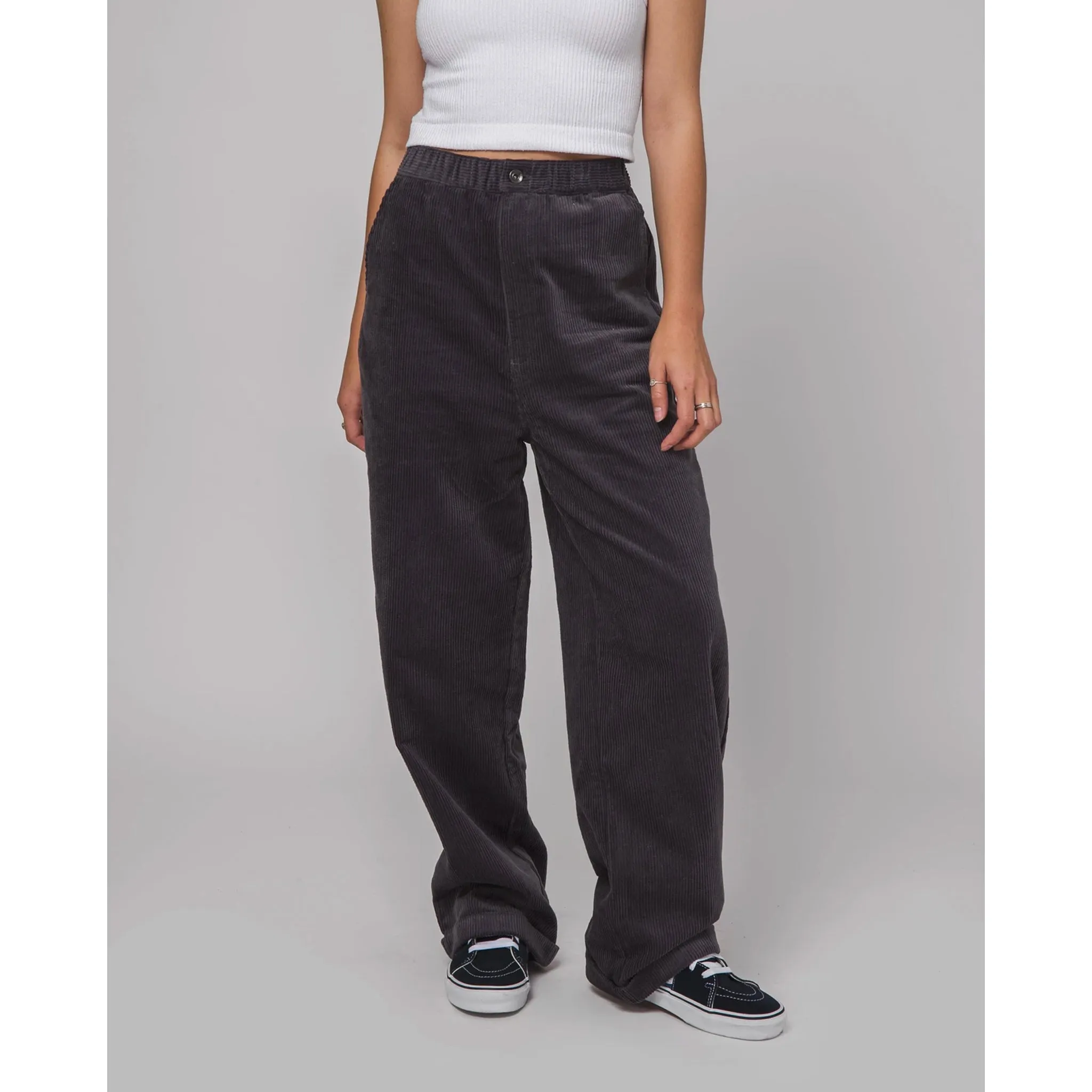 Women's Corduroy Baggie Pant (Grey)