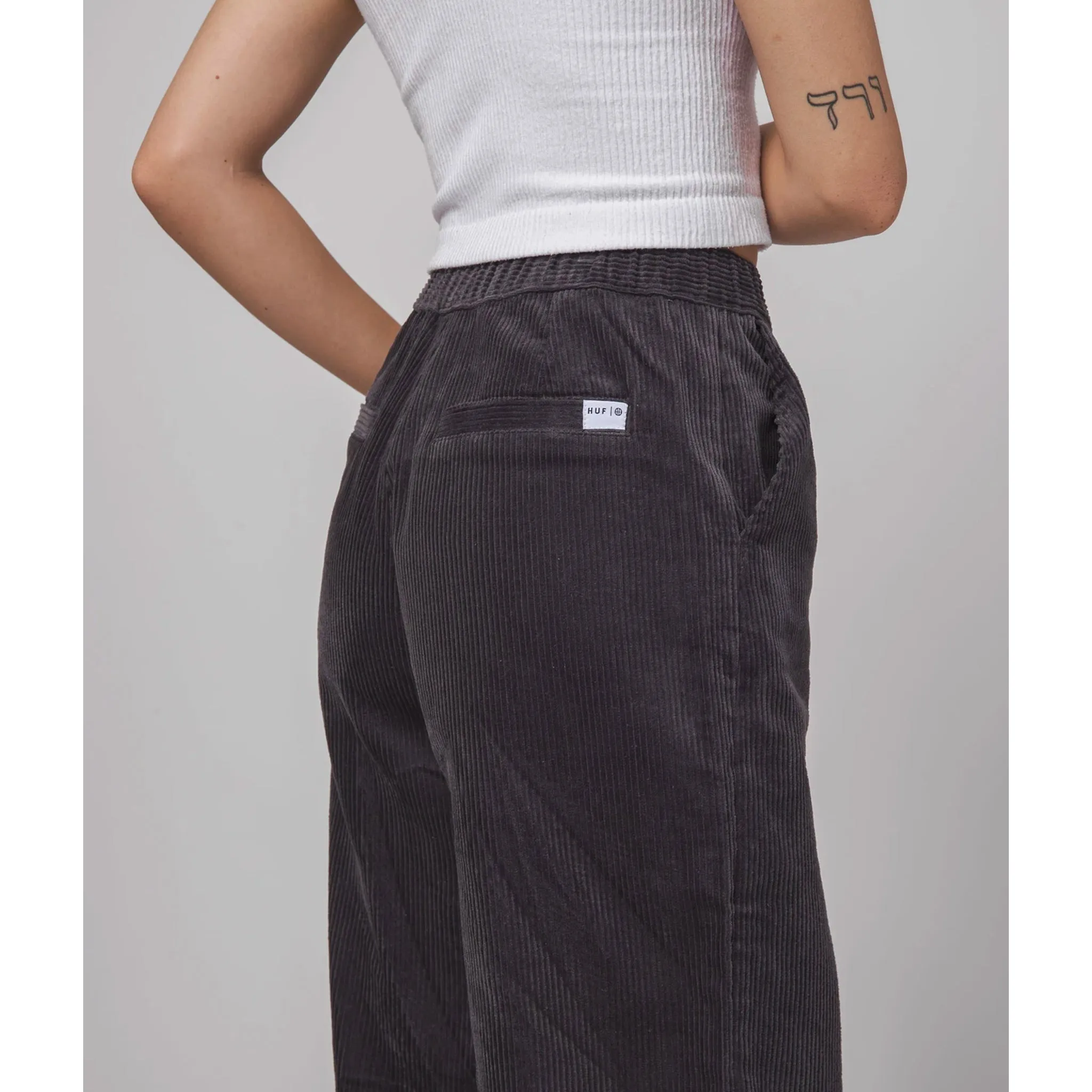 Women's Corduroy Baggie Pant (Grey)