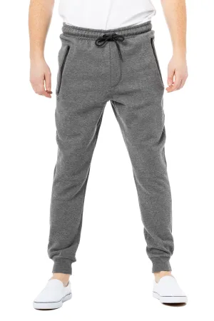 X RAY Men's Active Jogger Fleece Pants With Zipper Pockets