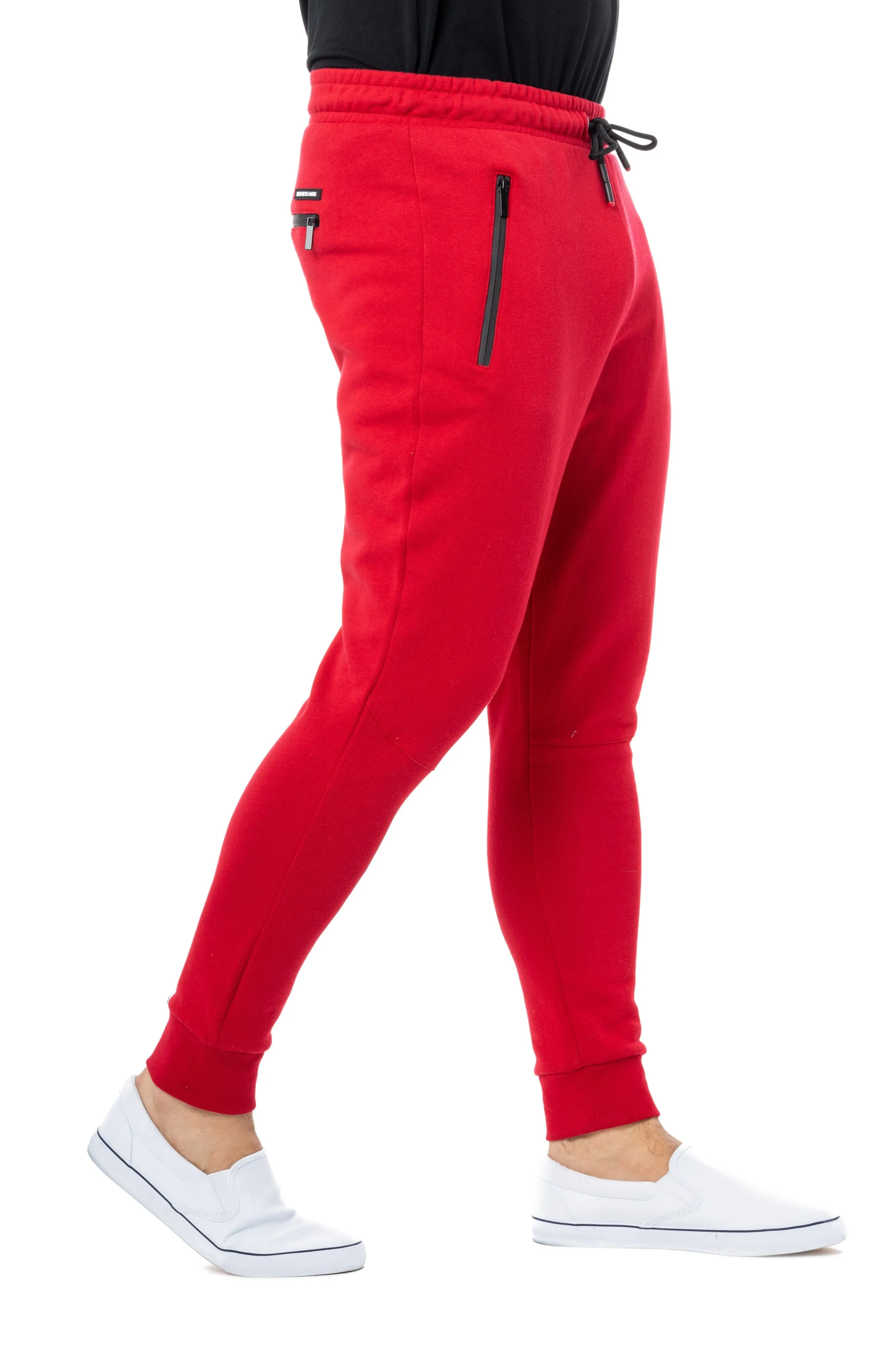 X RAY Men's Active Jogger Fleece Pants With Zipper Pockets