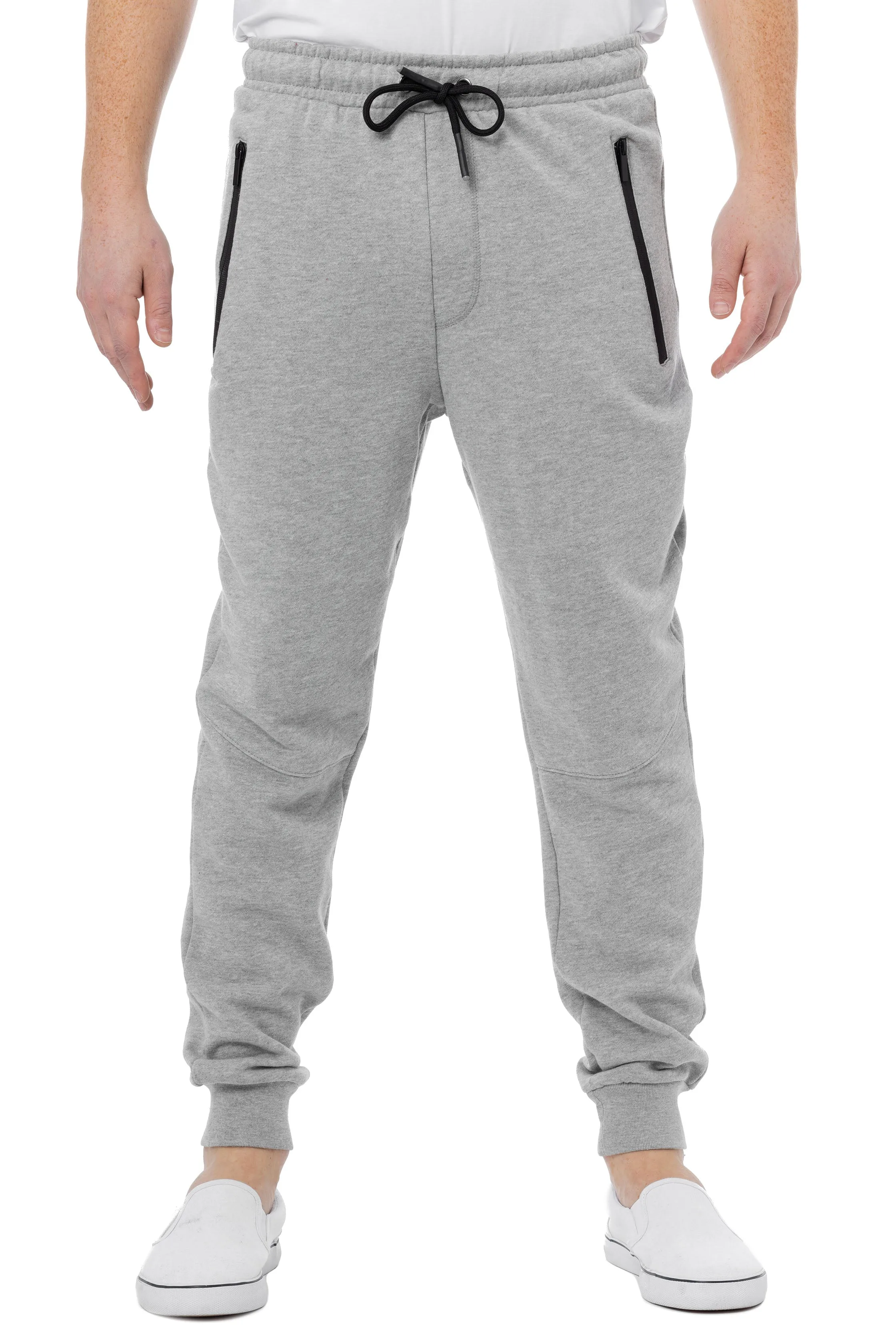 X RAY Men's Active Jogger Fleece Pants With Zipper Pockets