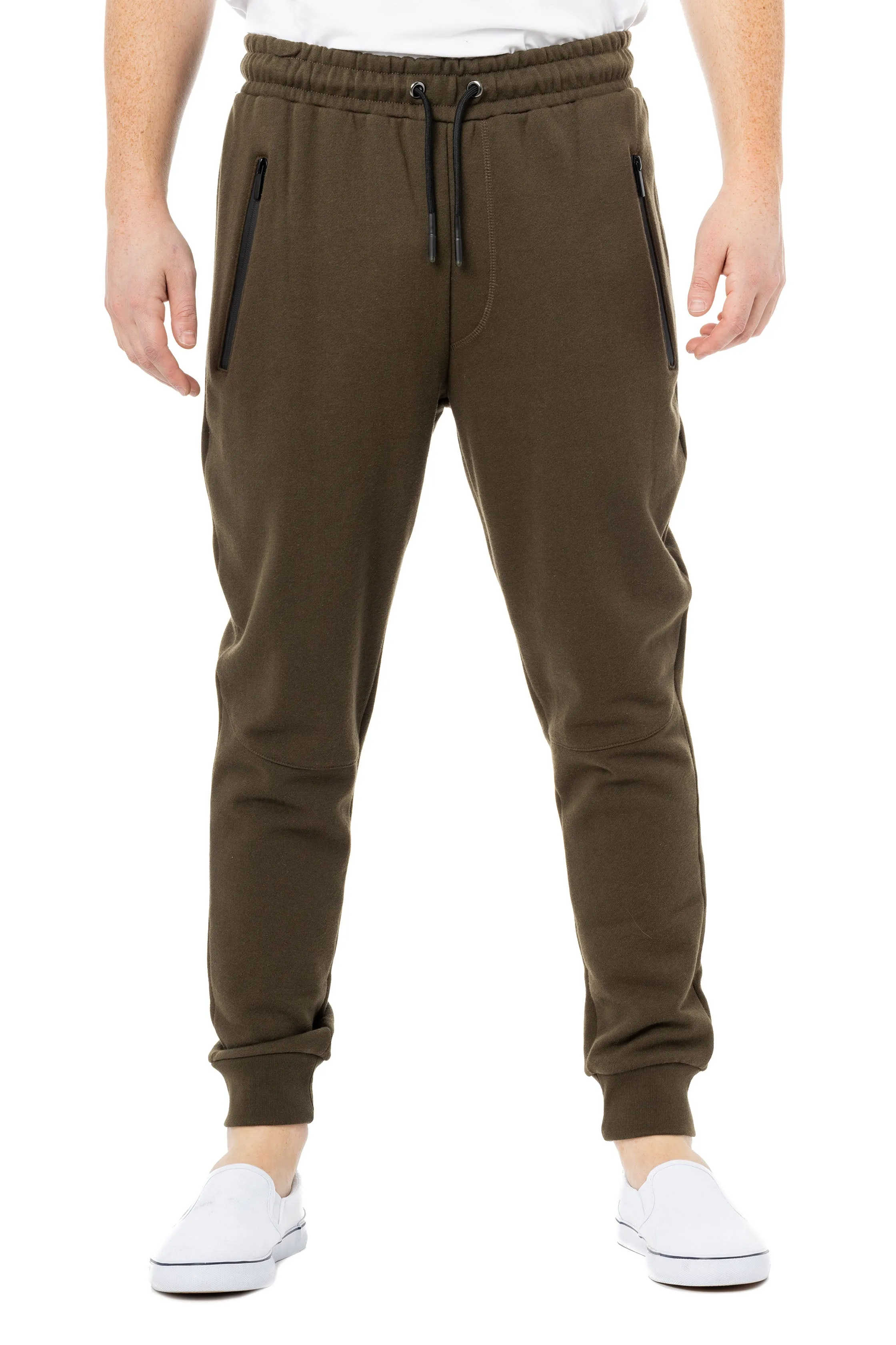 X RAY Men's Active Jogger Fleece Pants With Zipper Pockets