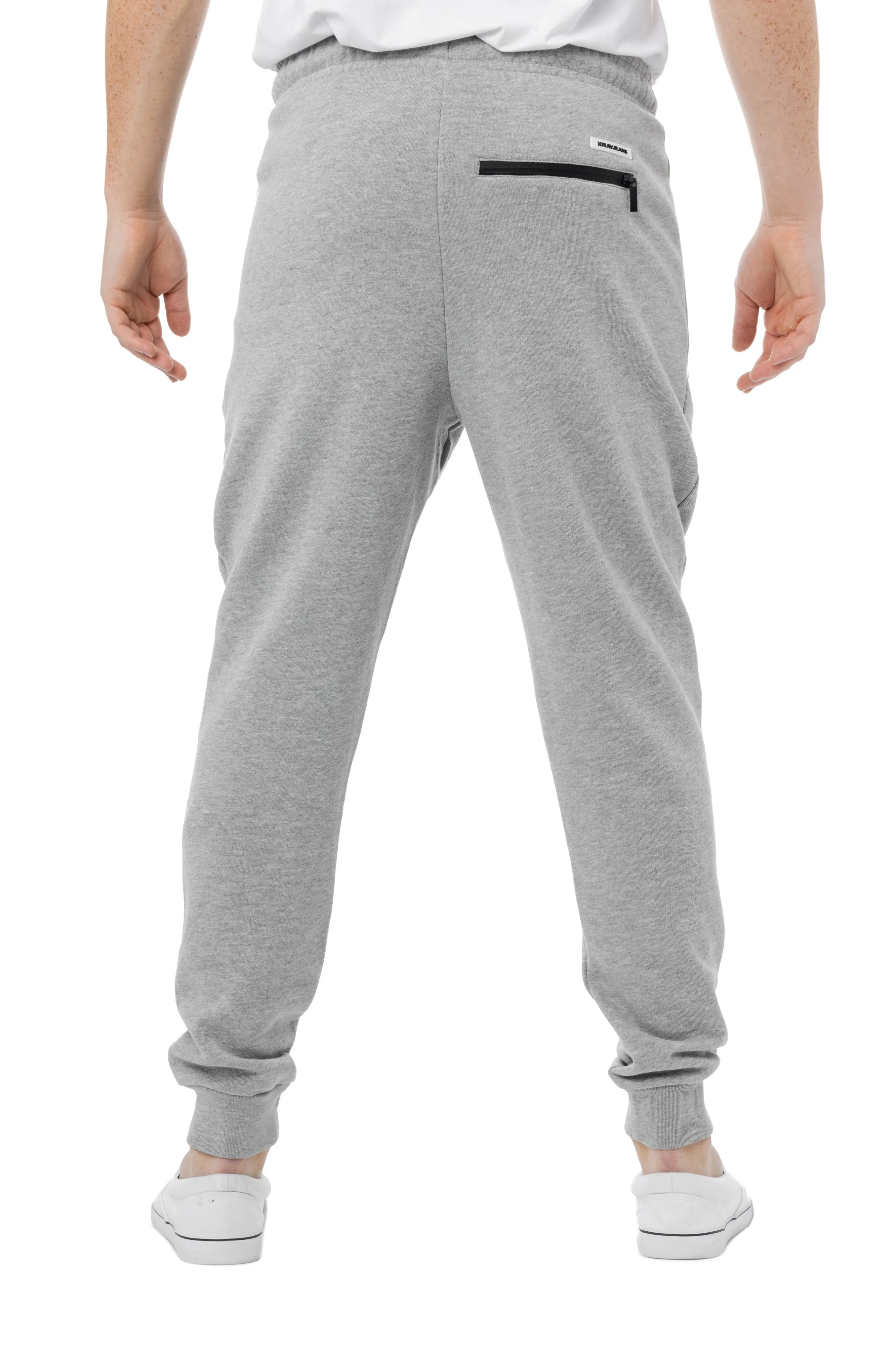 X RAY Men's Active Jogger Fleece Pants With Zipper Pockets