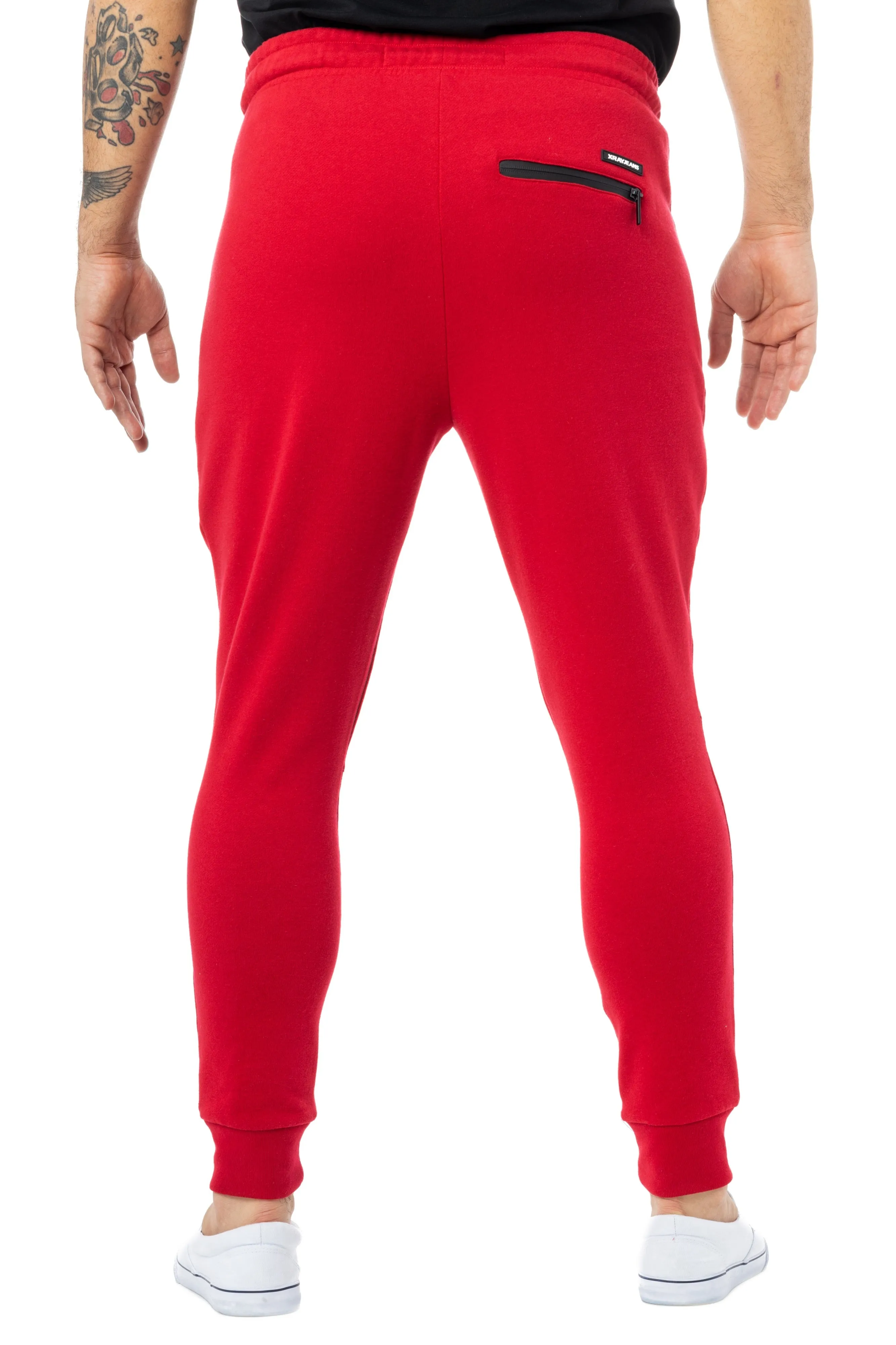 X RAY Men's Active Jogger Fleece Pants With Zipper Pockets