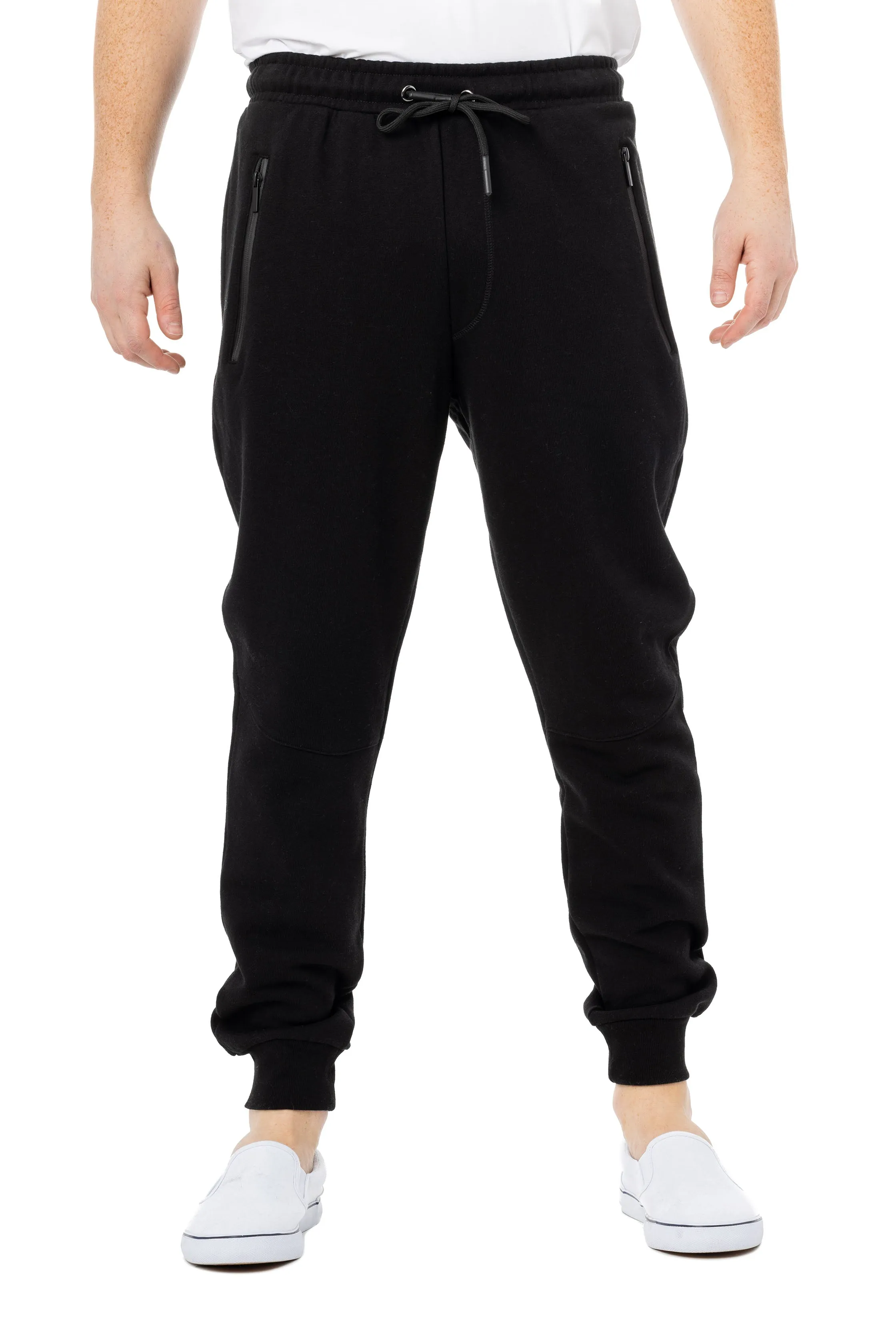 X RAY Men's Active Jogger Fleece Pants With Zipper Pockets